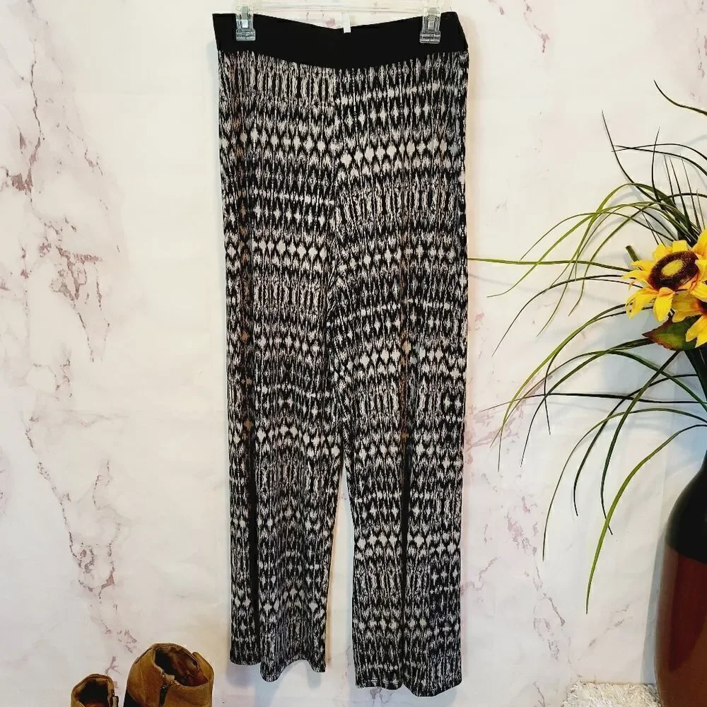 Harmony size L wide leg palazzo pants ikat print